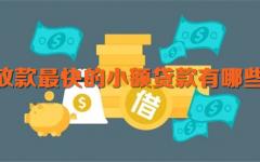 小额贷款平台放款快的有哪些？