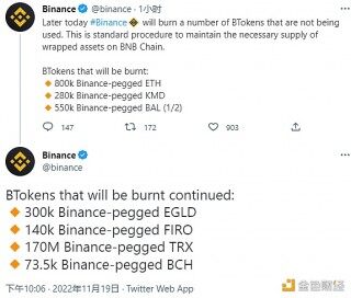 币安宣布将销毁一些未使用的 *** okns