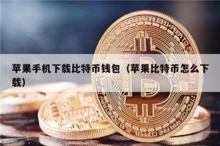 苹果手机下载比特币钱包（苹果比特币怎么下载）