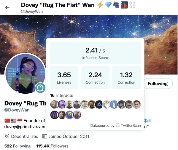 MetaScan：从TwitterScan着手 构建跨Web2-Web3生态版图-第7张图片-欧意下载