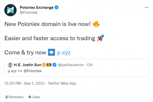 波场Poloniex正式启用全球通用顶级域名P.xyz向国际顶级交易所迈出重要一步-第1张图片-欧意下载