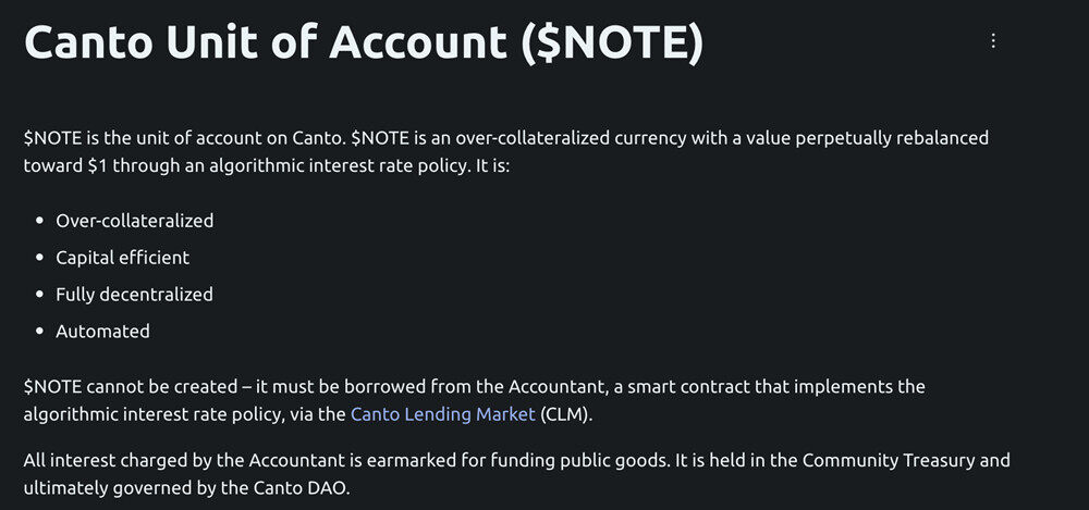 新公链CANTO生态 完全去中心化 免费DEX 算稳币NOTE等-第6张图片-欧易下载