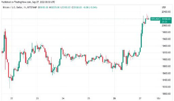 比特币上涨5%收回2万美元 自2016年以来首次看到绿色9月-第1张图片-欧易下载
