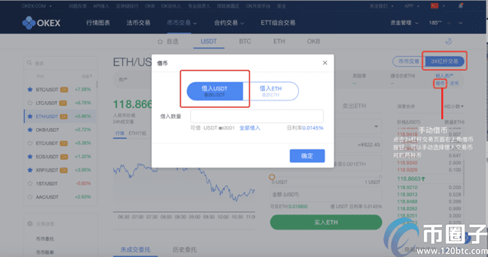 ok币币杠杆怎么玩？ok币币杠杆交易教程图解-第5张图片-欧易下载