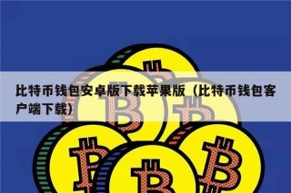 比特币钱包安卓版下载苹果版（比特币钱包客户端下载）