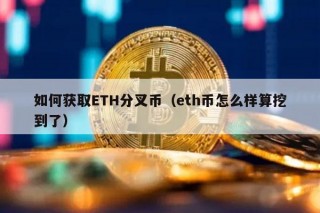 如何获取TH分叉币（th币怎么样算挖到了