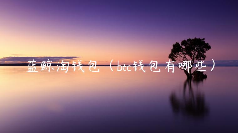 蓝鲸淘钱包（btc钱包有哪些）-第1张图片-欧易下载