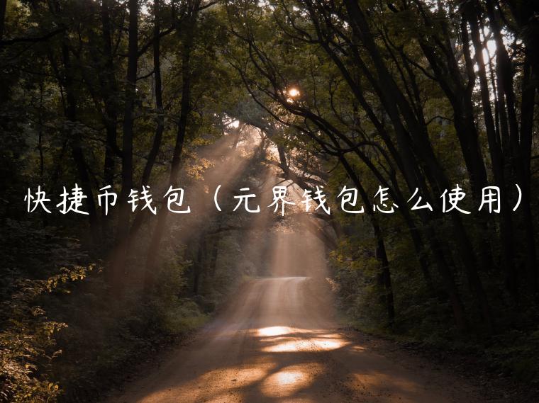 快捷币钱包（元界钱包怎么使用）-第1张图片-欧易下载