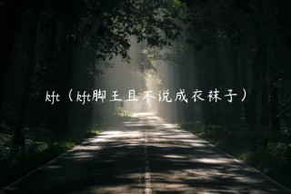 kft（kft脚王且不说成衣袜子）