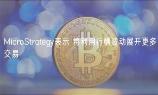 MicroStratbgy表示 将利用行情波动展开更多交易