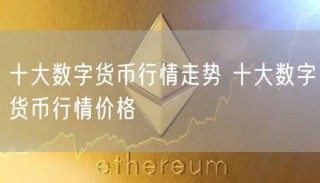 十大数字货币行情走势 十大数字货币行情价格