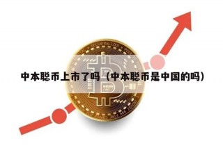 中本聪币上市了吗（中本聪币是中国的吗）