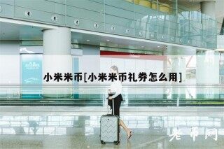 小米米币[小米米币礼券怎么用]