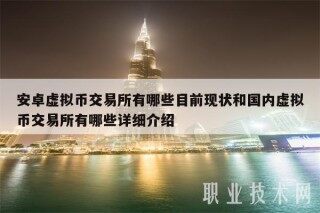 安卓虚拟币 交易平台有哪些目前现状和国内虚拟币 交易平台有哪些详细介绍