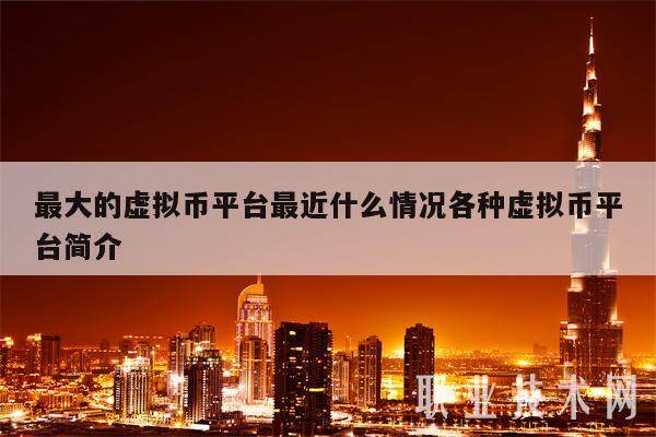 最大的虚拟币平台最近什么情况各种虚拟币平台简介-第1张图片-欧易下载