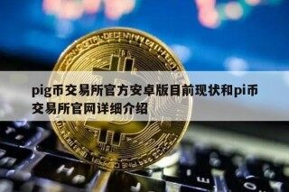 pig币 交易平台官方安卓版目前现状和pi币 交易平台官网详细介绍