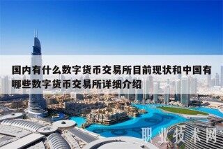 国内有什么数字货币 交易平台目前现状和中国有哪些数字货币 交易平台详细介绍