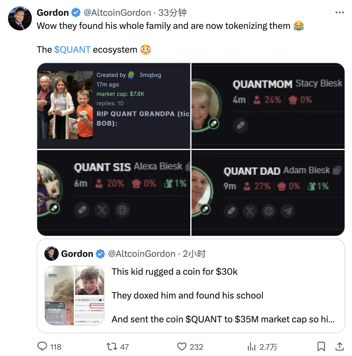 Quant暴涨万倍的背后：小孩哥直播跑路，却被社区教做人-第4张图片-欧易下载