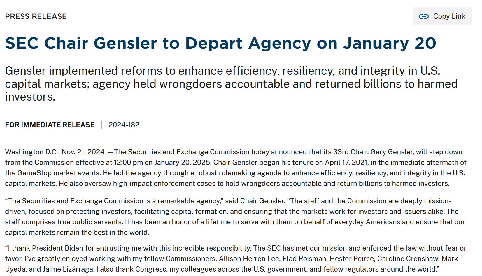 或执掌美SEC,Teresa将成为友好型Crypto执剑人?-第1张图片-欧易下载 或执掌美SEC,Teresa将成为友好型Crypto执剑人?-第1张图片-欧易下载