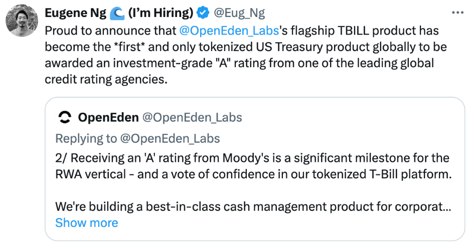 一文详解OpenEden：币安投资RWA新贵，美债投资新选择-第3张图片-欧易下载