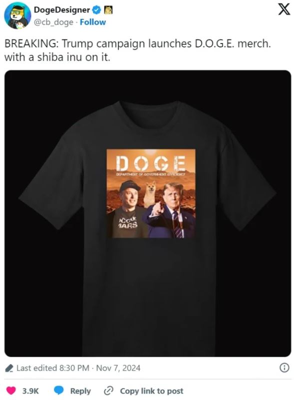 DOGE币是什么 Department of Government Efficiency能买吗-第5张图片-欧易下载